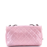 Pleated Chain Flap Bag Quilted Calfskin Medium