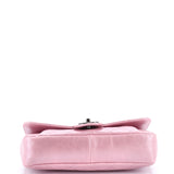 Pleated Chain Flap Bag Quilted Calfskin Medium