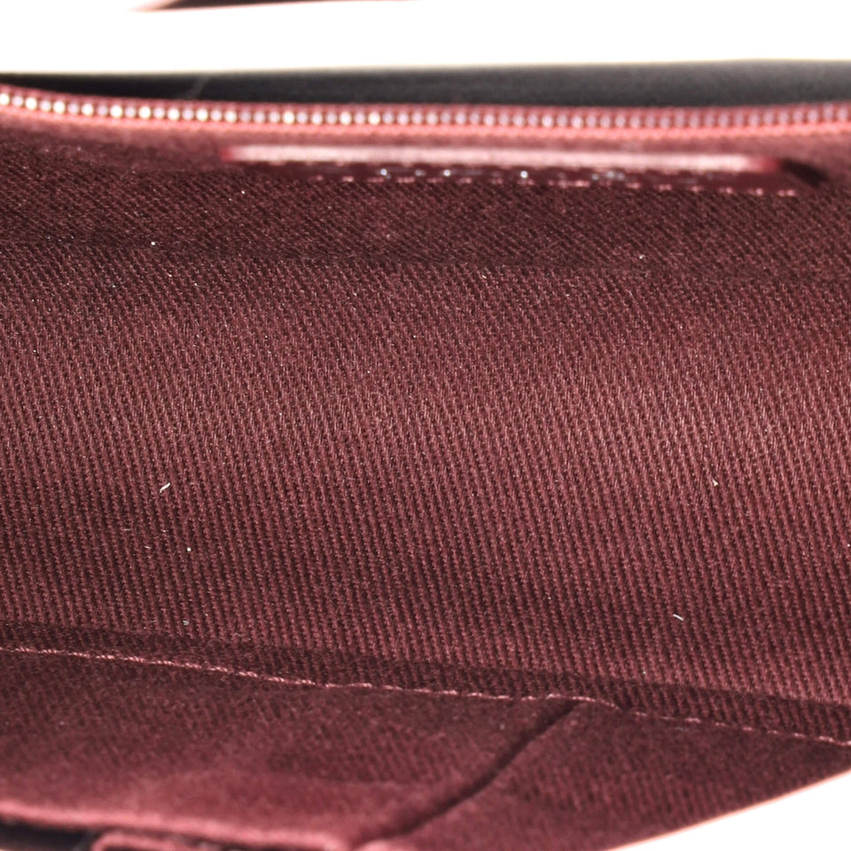Pleated Chain Flap Bag Quilted Calfskin Medium