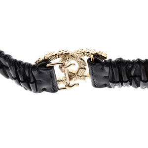 CC Elastic Belt Leather with Metal and Crystals 75