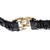 CC Elastic Belt Leather with Metal and Crystals 75