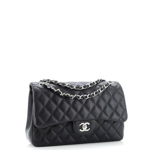Classic Double Flap Bag Quilted Lambskin Jumbo