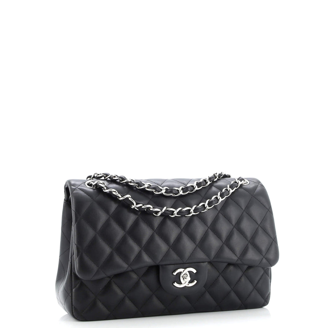 Classic Double Flap Bag Quilted Lambskin Jumbo