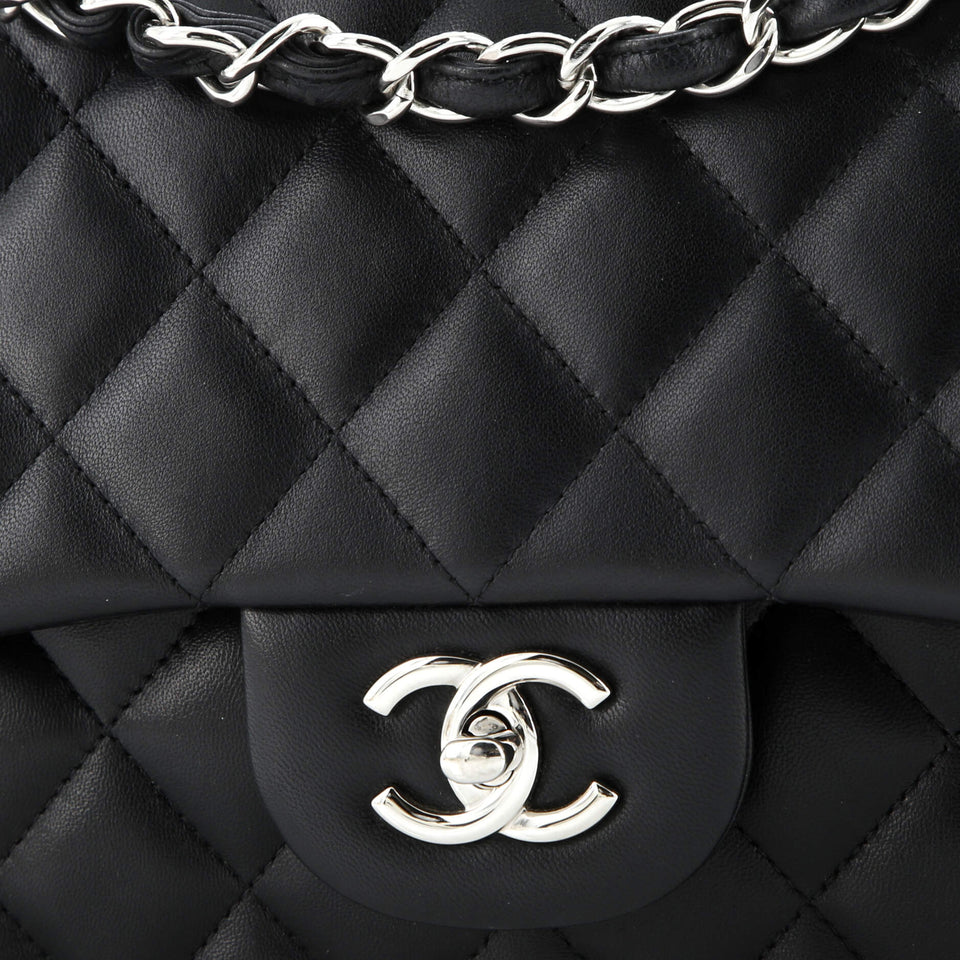 Classic Double Flap Bag Quilted Lambskin Jumbo