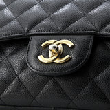 Classic Single Flap Bag Quilted Caviar Jumbo