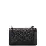 Boy Flap Bag Studded Quilted Distressed Calfskin Old Medium