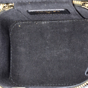 Camellia Bow Vanity Case with Chain Quilted Lambskin Mini