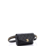 Chain Envelope Belt Bag Quilted Calfskin