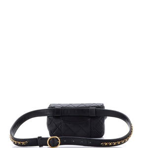 Chain Envelope Belt Bag Quilted Calfskin