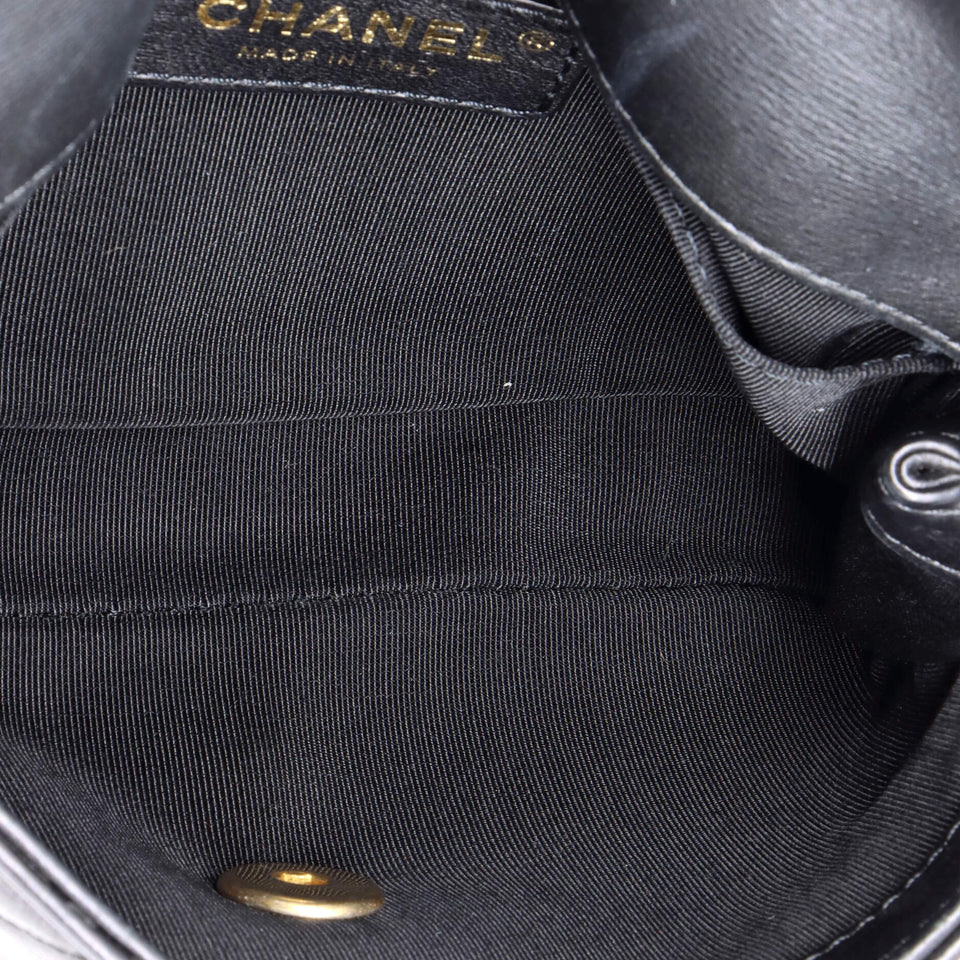 Chain Envelope Belt Bag Quilted Calfskin