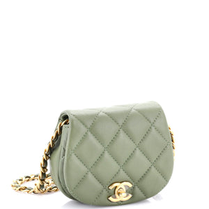 Coco Mail Clutch with Chain Quilted Calfskin Mini