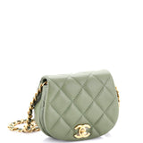 Coco Mail Clutch with Chain Quilted Calfskin Mini