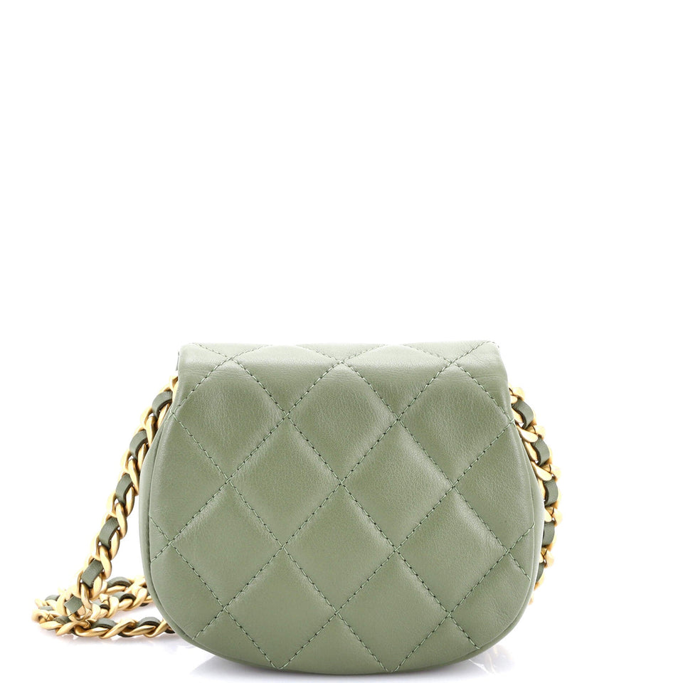 Coco Mail Clutch with Chain Quilted Calfskin Mini