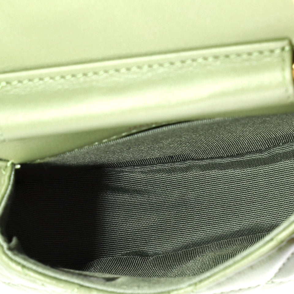 Coco Mail Clutch with Chain Quilted Calfskin Mini