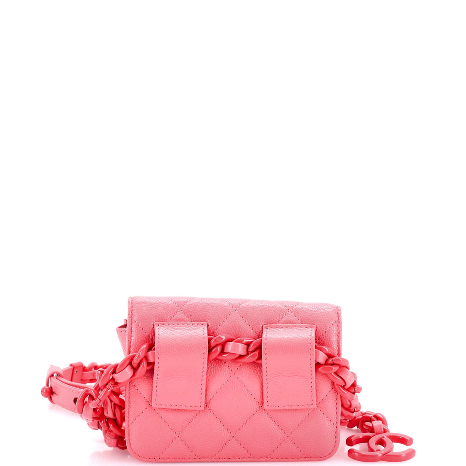 My Everything Flap Card Holder Belt Bag Quilted Caviar