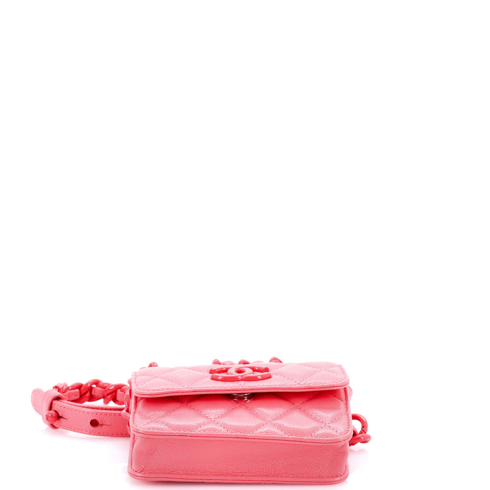 My Everything Flap Card Holder Belt Bag Quilted Caviar