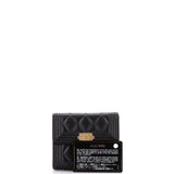 Boy Flap Wallet Quilted Caviar Compact