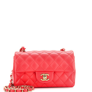 Classic Single Flap Bag Quilted Lambskin Mini