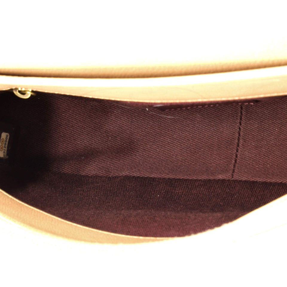 Coco Curve Flap Messenger Calfskin and Quilted Goatskin Small