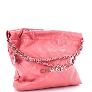 22 Chain Hobo Quilted Calfskin Small