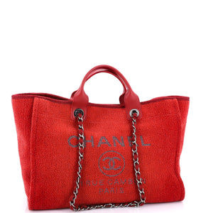 Deauville Tote Lurex Boucle Medium