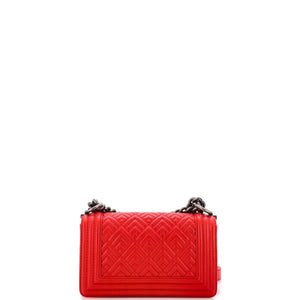 Boy Flap Bag Mixed Quilted Leather Small