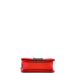 Boy Flap Bag Mixed Quilted Leather Small