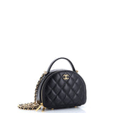 Chic Riviera Vanity Case with Chain Quilted Lambskin Mini