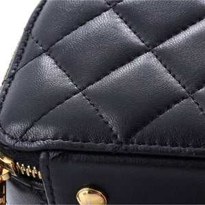 Chic Riviera Vanity Case with Chain Quilted Lambskin Mini