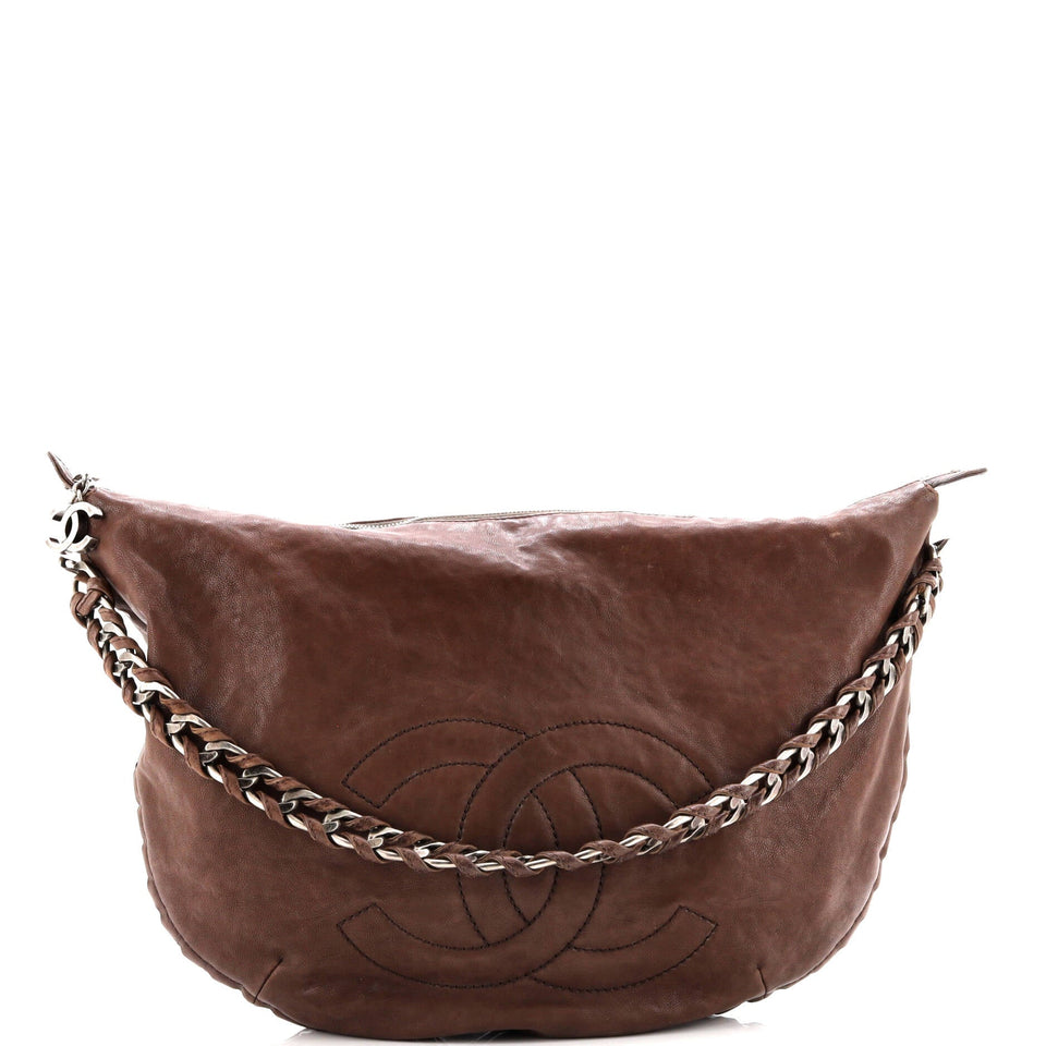 Modern Chain Hobo Calfskin Medium