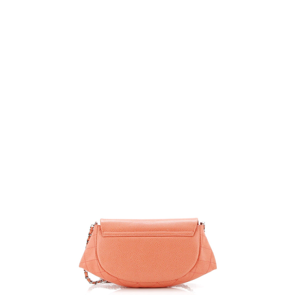 Half Moon Wallet on Chain Caviar