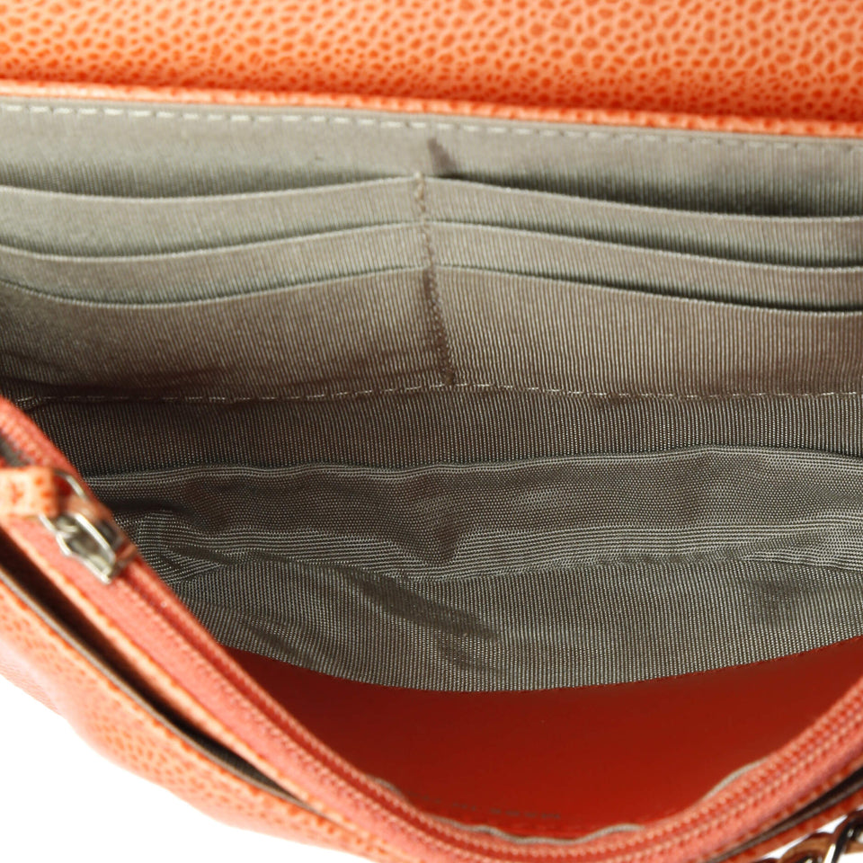 Half Moon Wallet on Chain Caviar