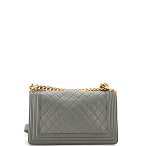 Boy Flap Bag Quilted Lambskin Old Medium