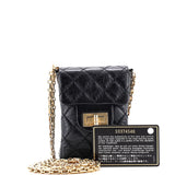 Vintage Reissue 2.55 Phone Holder Crossbody Bag Quilted Aged Calfskin