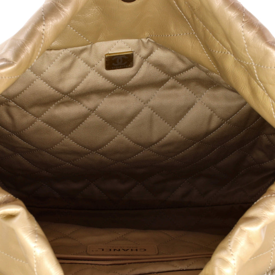 22 Chain Hobo Quilted Calfskin Large