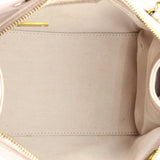 Metal Logo Bowling Bag Quilted Calfskin Small