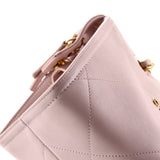 Metal Logo Bowling Bag Quilted Calfskin Small
