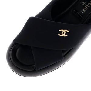 Women's CC Criss Cross Mule Sandals Fabric
