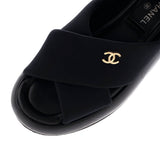 Women's CC Criss Cross Mule Sandals Fabric
