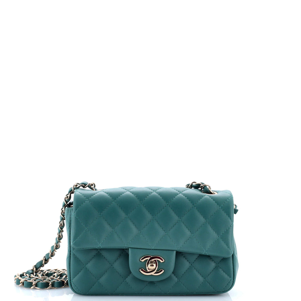 Classic Single Flap Bag Quilted Lambskin Mini