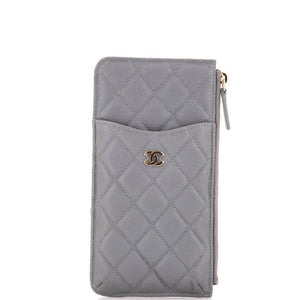 Classic Phone Case Pouch Quilted Caviar