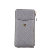 Classic Phone Case Pouch Quilted Caviar