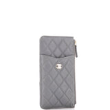 Classic Phone Case Pouch Quilted Caviar