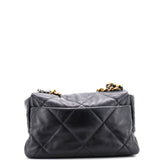 19 Flap Bag Quilted Leather Large