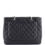 Grand Shopping Tote Quilted Caviar