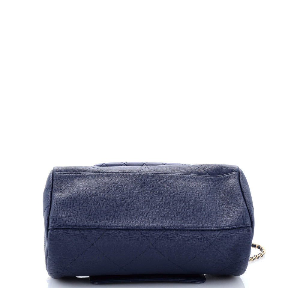 In The Loop Bowling Bag Quilted Caviar and Lambskin Small