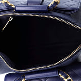 In The Loop Bowling Bag Quilted Caviar and Lambskin Small