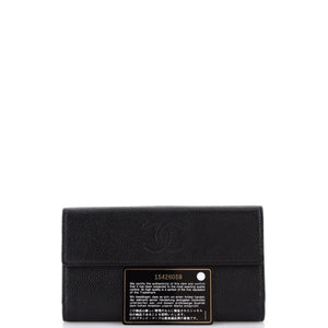 Timeless CC Flap Wallet Caviar Long