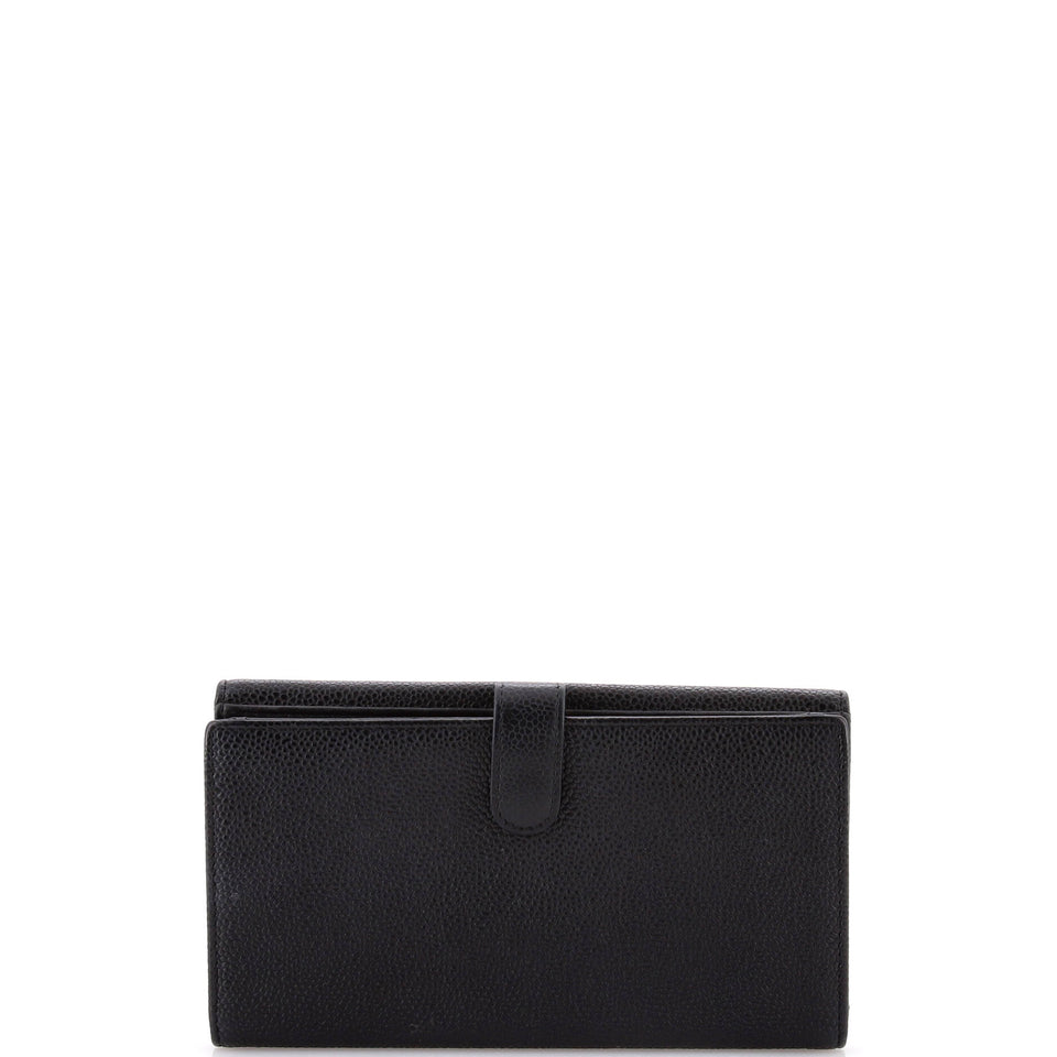 Timeless CC Flap Wallet Caviar Long
