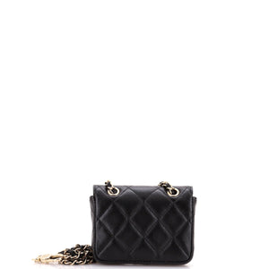 Classic Flap Chain Belt Bag Quilted Caviar Mini
